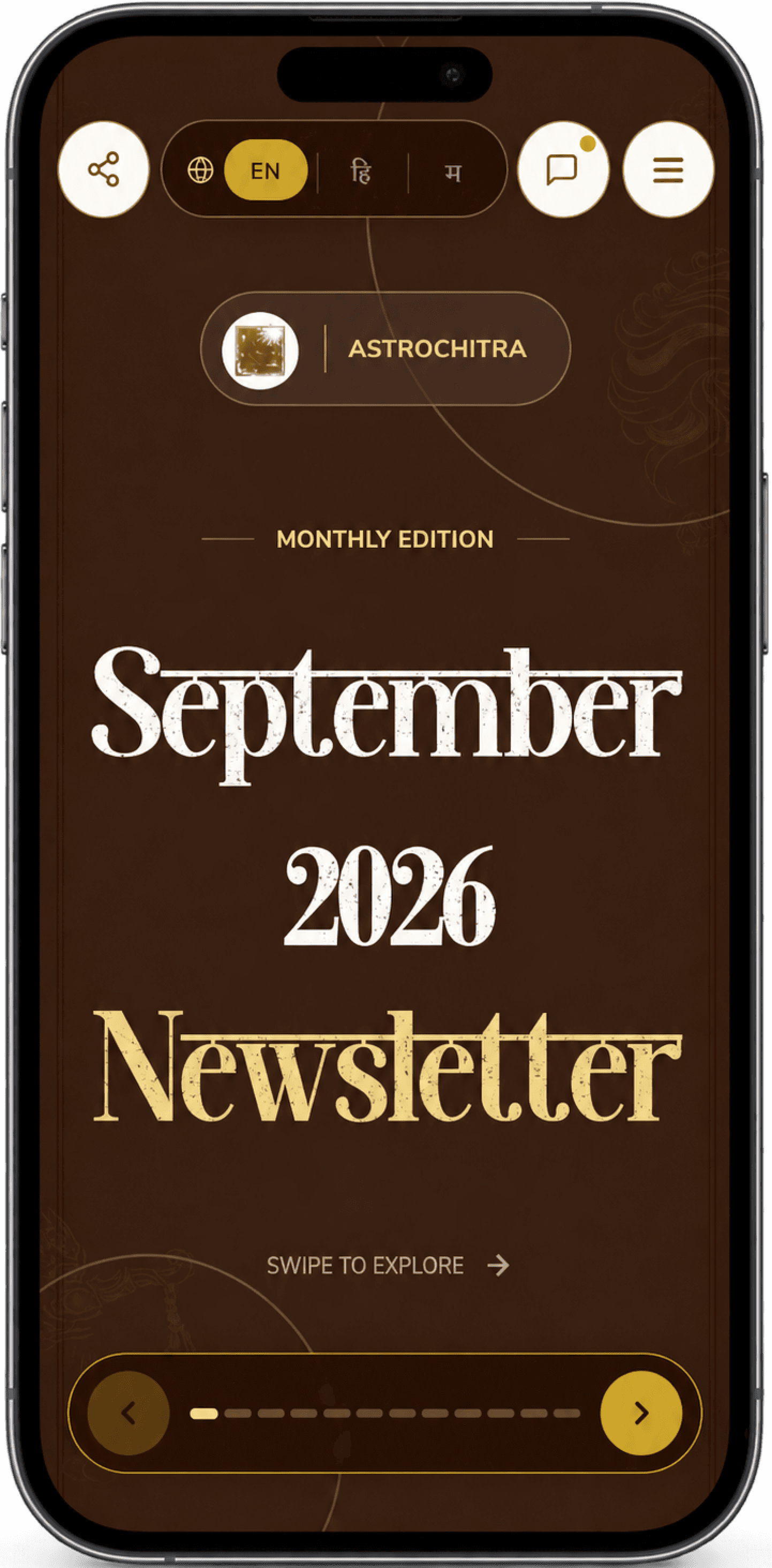 astrochitra newsletter screenshot
